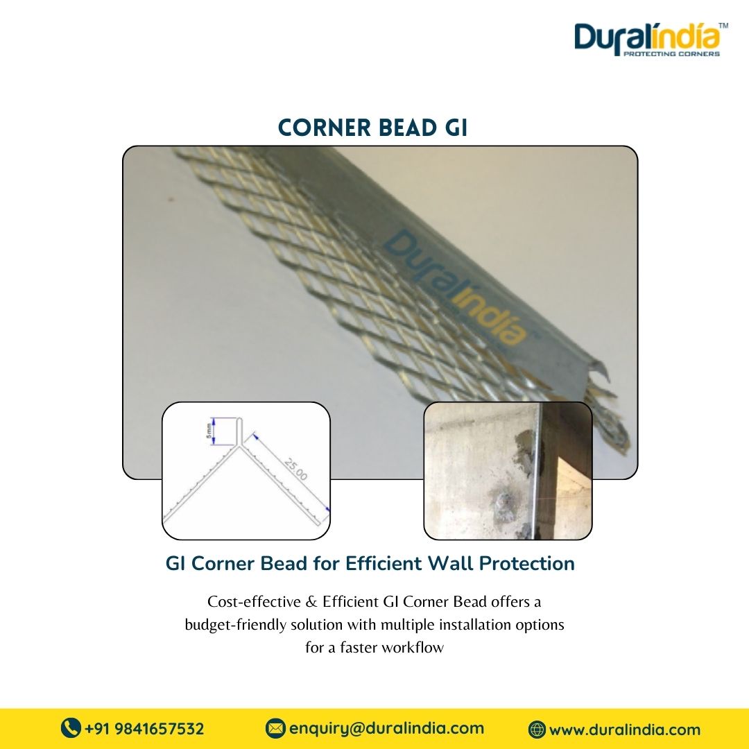Uncompromising Strength: GI Corner Bead for Lasting Wall Protection