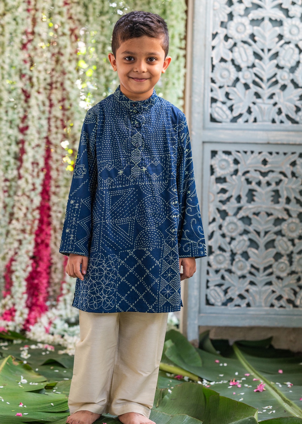 Elevating Boys' Style with Cotton Dresses and Embroidered Kurtas