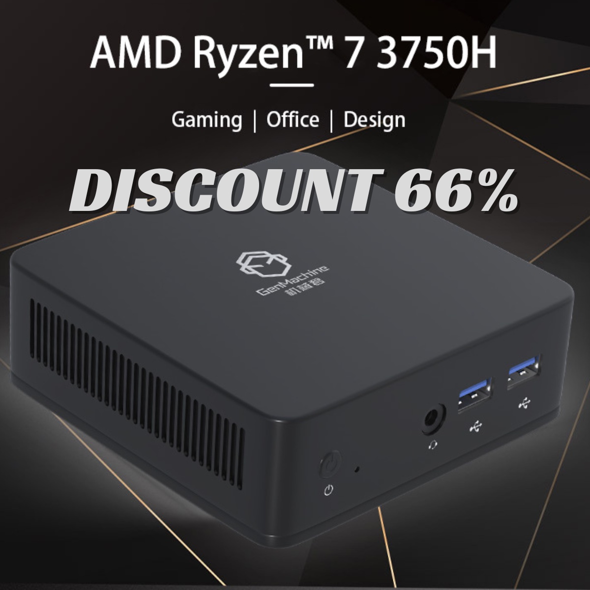 Unleashing Power and Versatility: GenMachine's New Mini PC with AMD Ryzen 7 3750H CPU