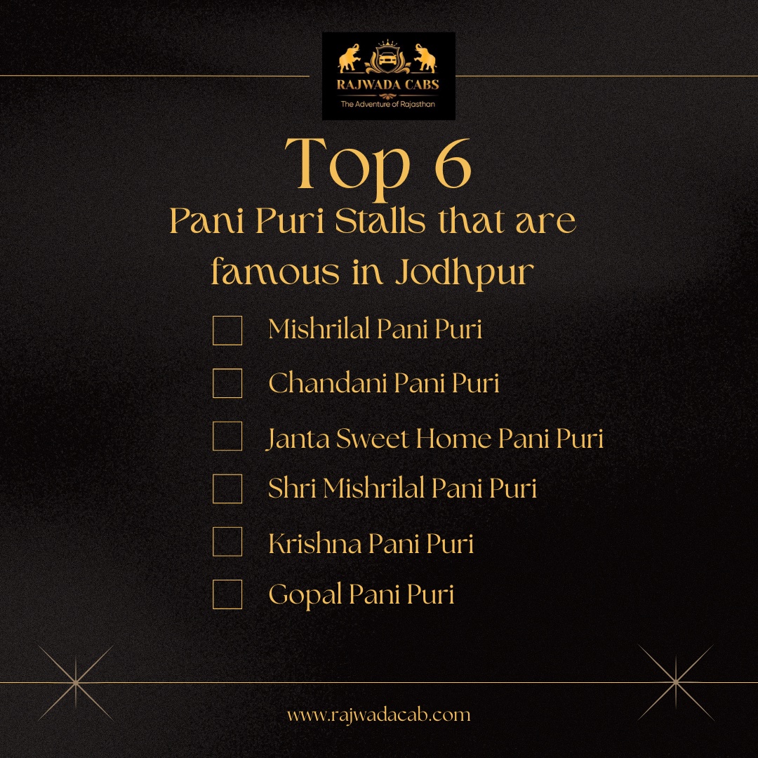 Top 6 Pani Puri Stalls that are famous in Jodhpur
