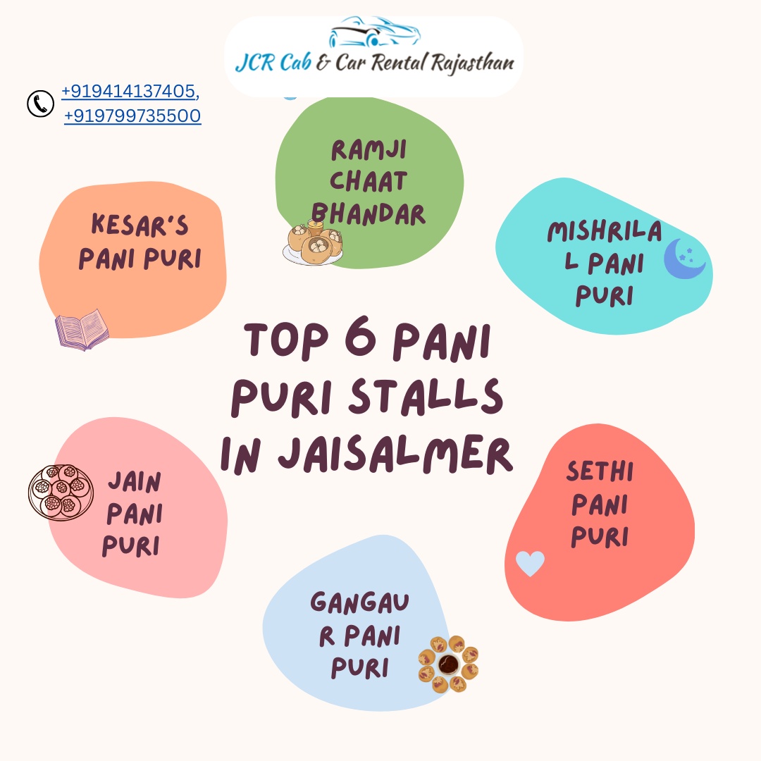 Top 6 Pani Puri Stalls that are Famous in Jaisalmer - Visit with JCR Cab