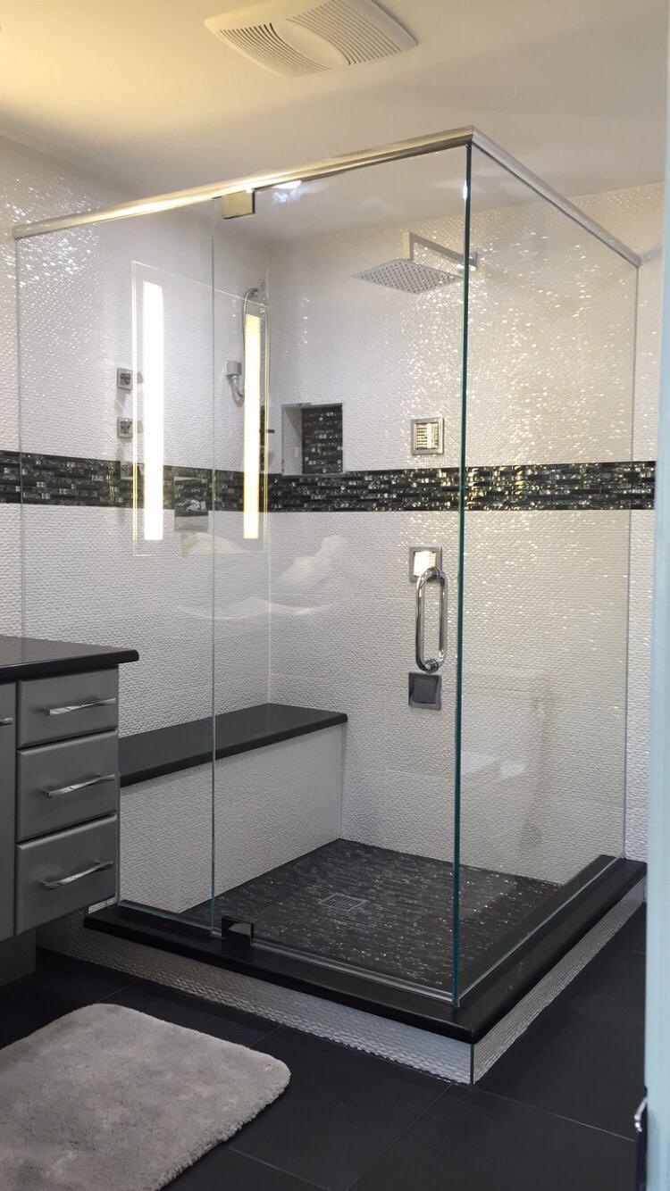 The Finest Custom Frameless Shower Door Available in Rockville Centre