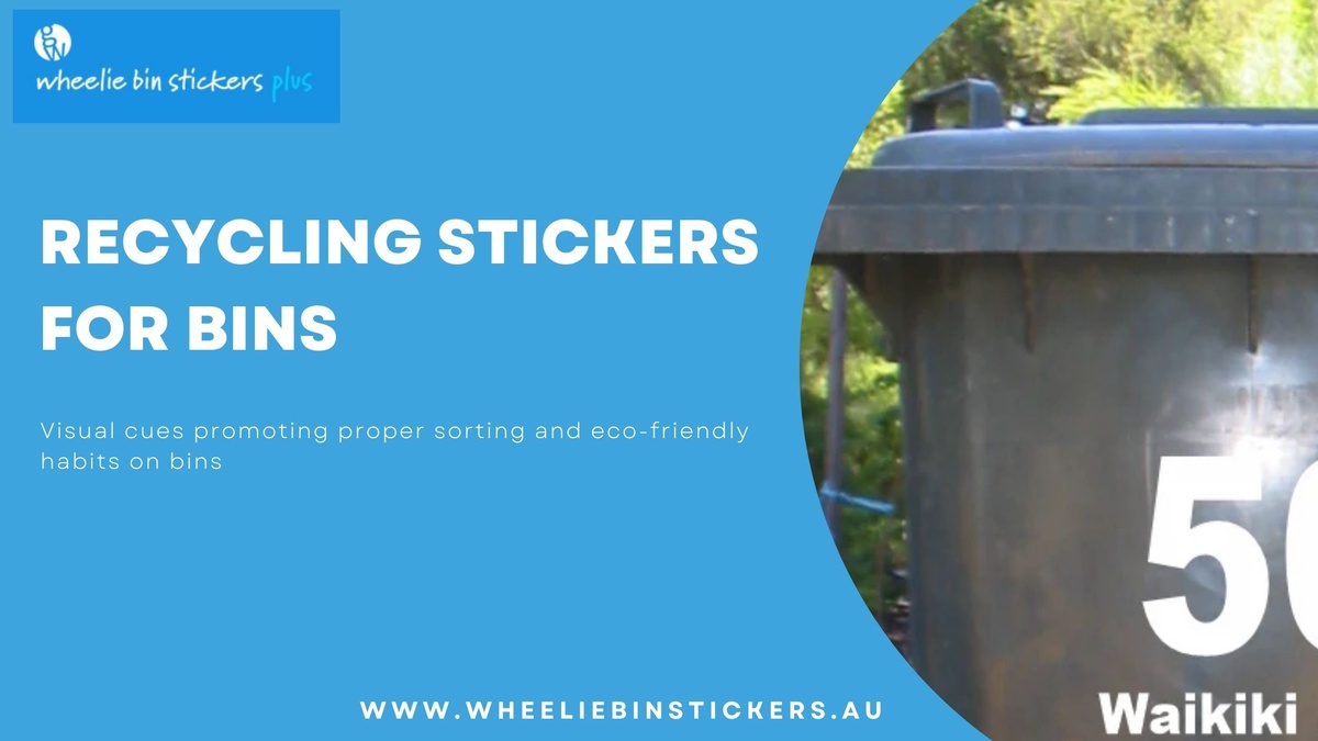Recycling Stickers for Bin Eco-Friendliness Enhancement