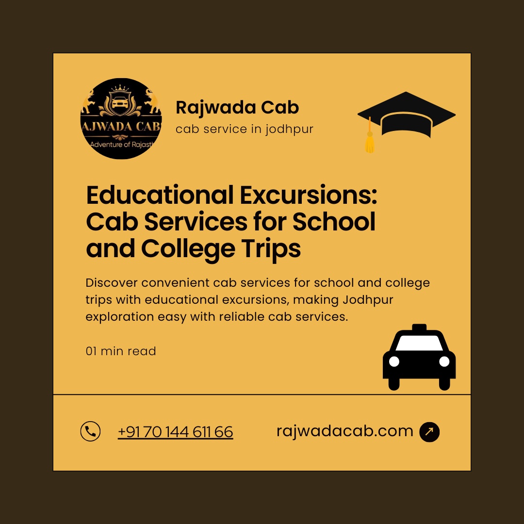 Educational Excursions: Cab Services for School and College Trips
