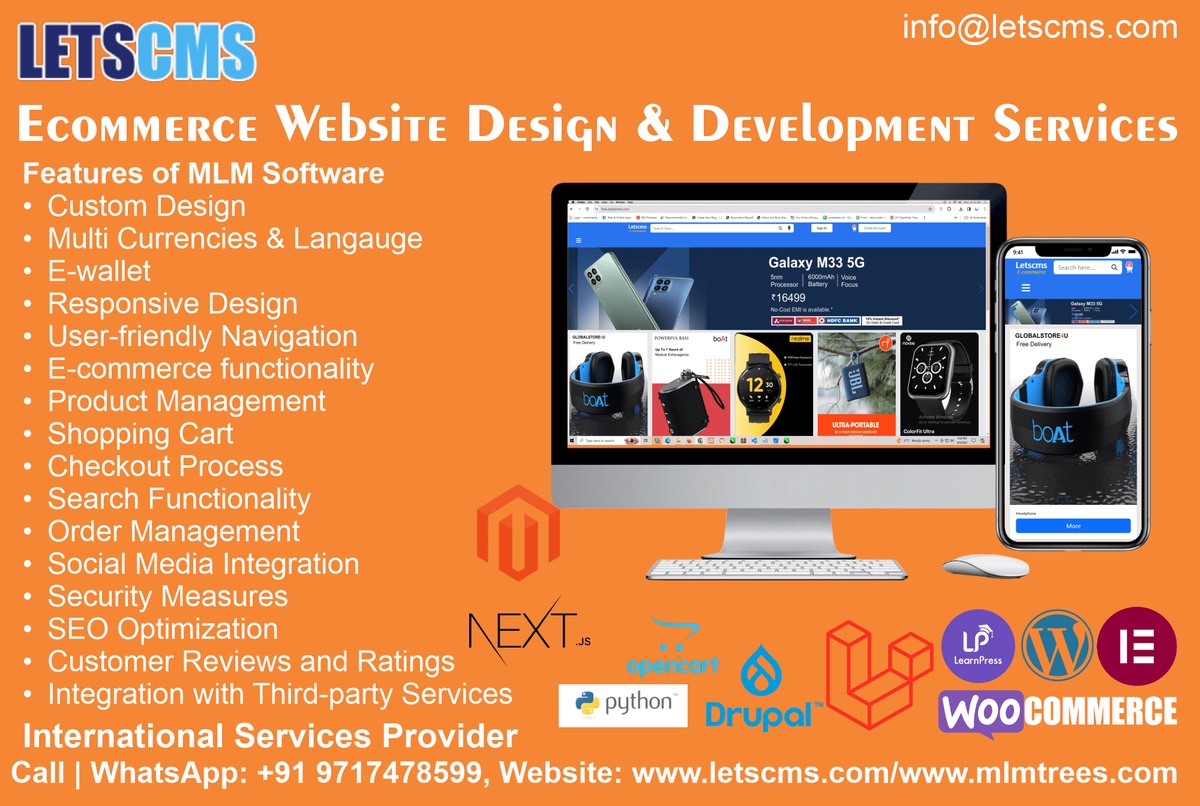 E-commerce Website Design and Development Services & Customizations