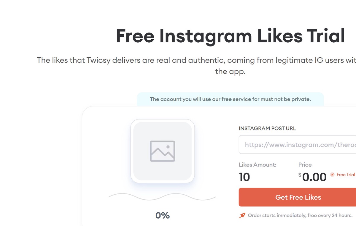Free Instagram Likes from Twicsy