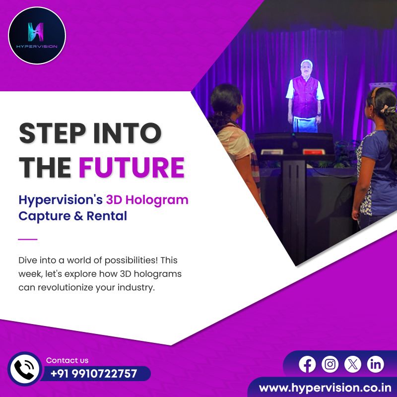 Step Into the Future with Hypervision's 3D Hologram Capture & Rental Services