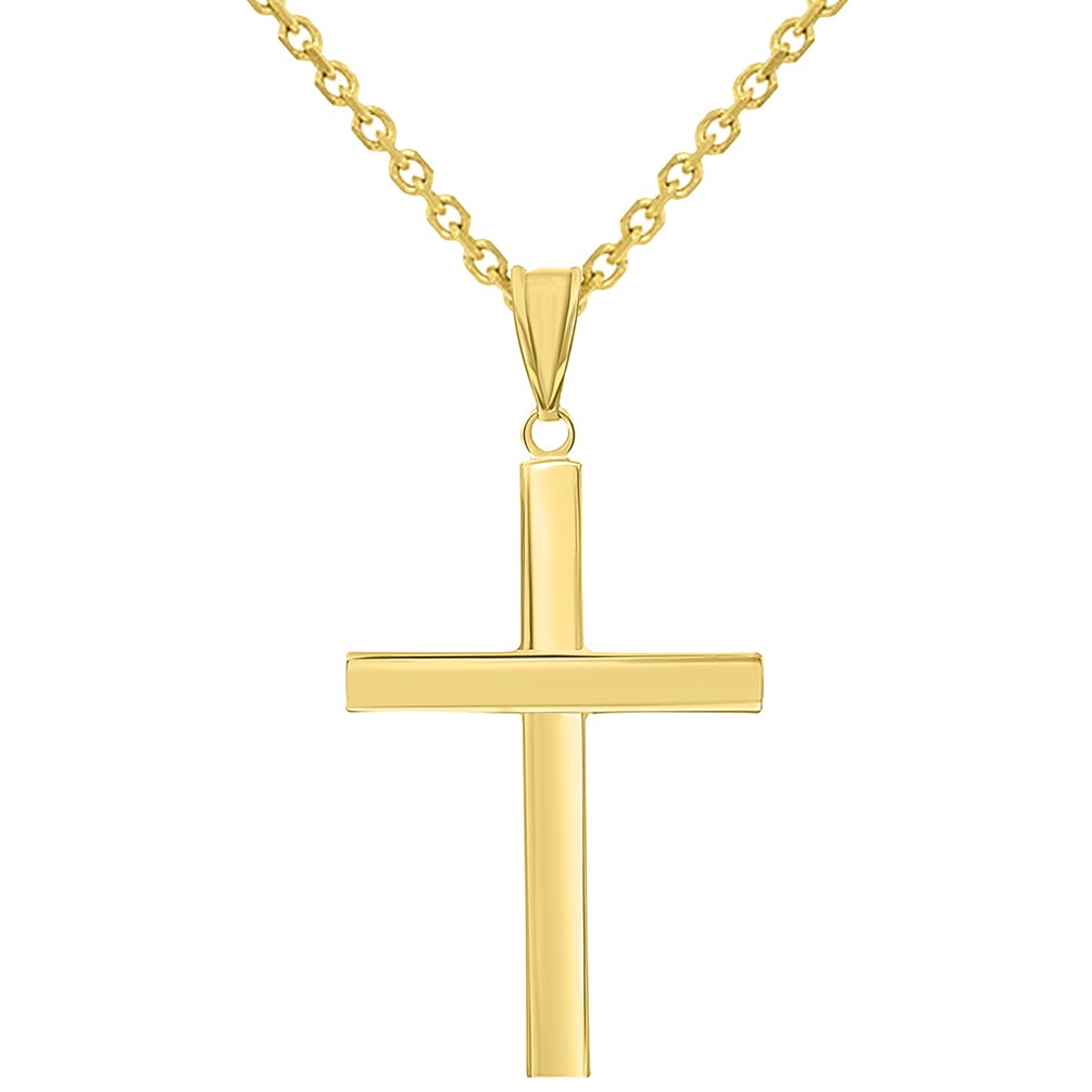 Can women's gold crucifix necklaces be worn for religious and fashionable purposes?