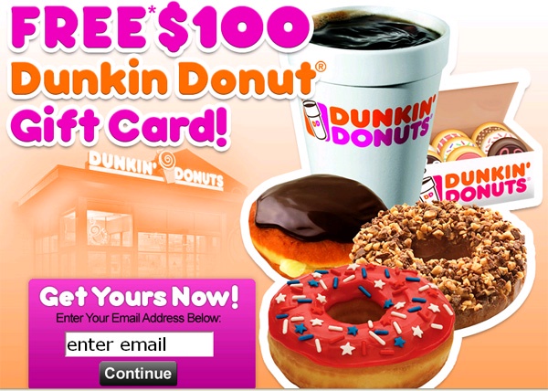 How can you pay for Dunkin' Donuts using a gift card?