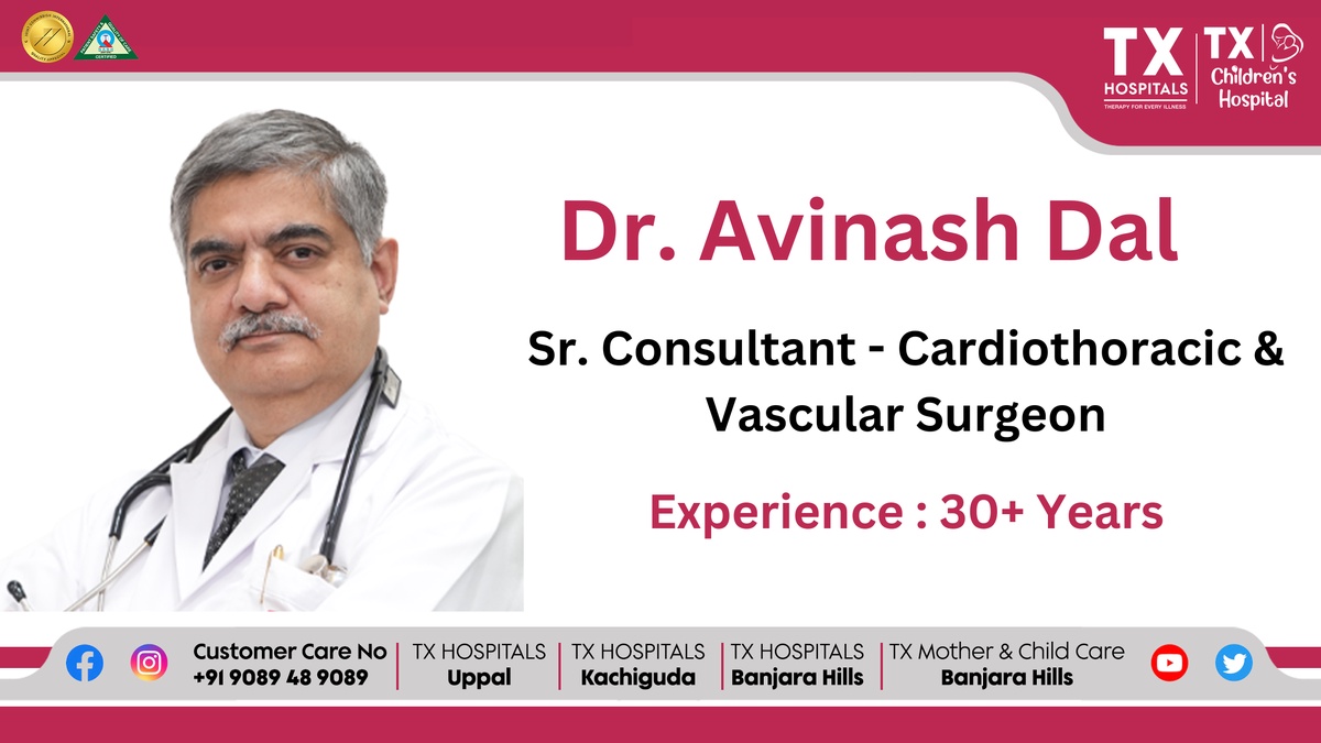 Mastering the Art of Open Heart Surgery: Dr. Avinash Dal's Expertise at TX Hospitals, Hyderabad