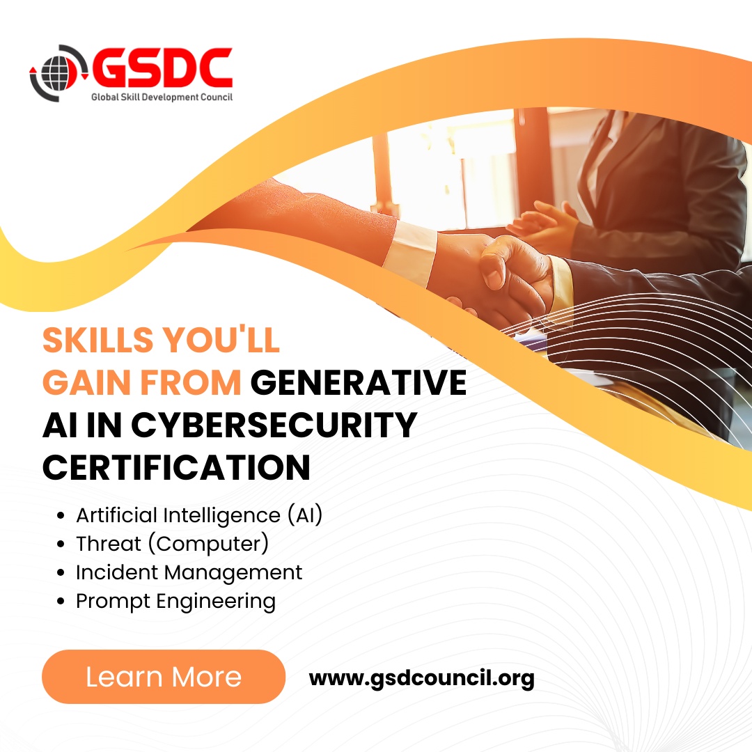 Skills you'll gain from Generative AI in Cybersecurity Certification