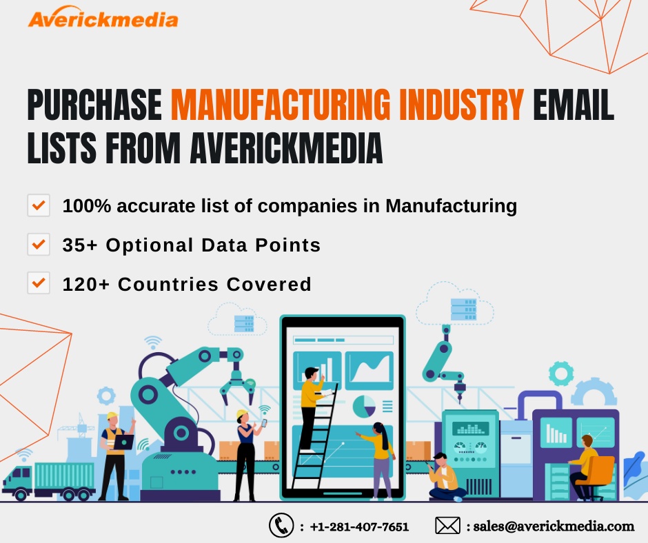 Build a Manufacturing Industry Email List for marketing