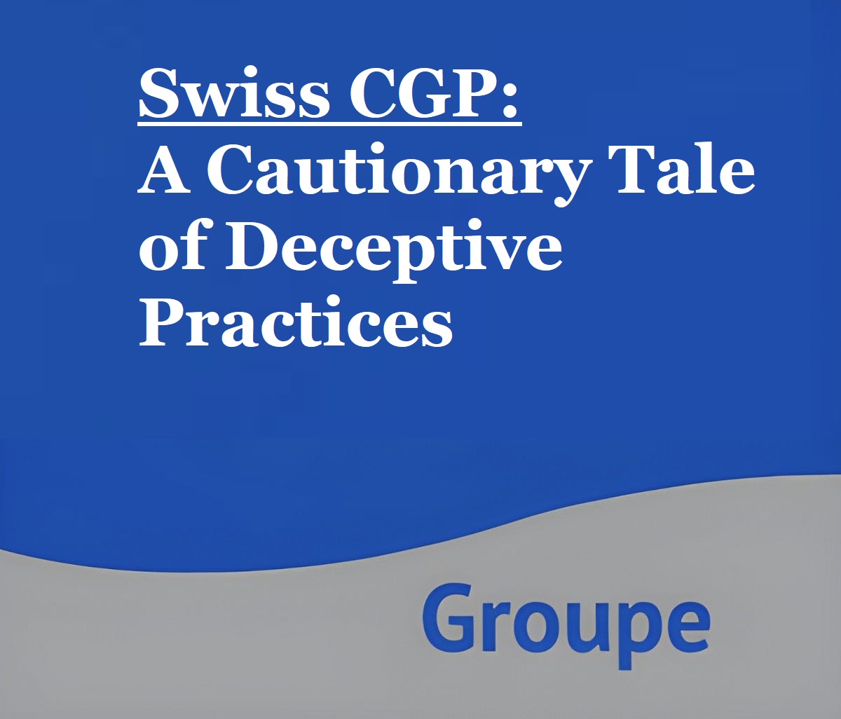 The Dark Truth of Swiss CGP's Payment Practices