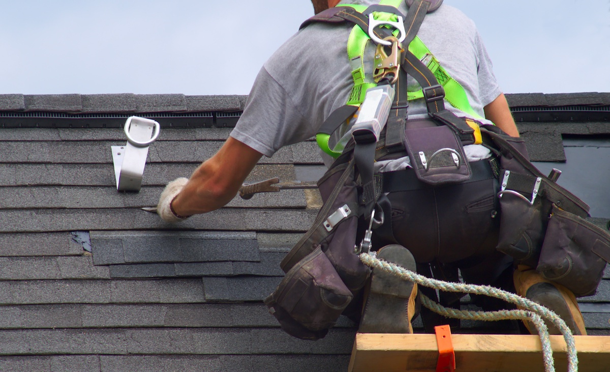 How do you inspect a roof for storm damage?