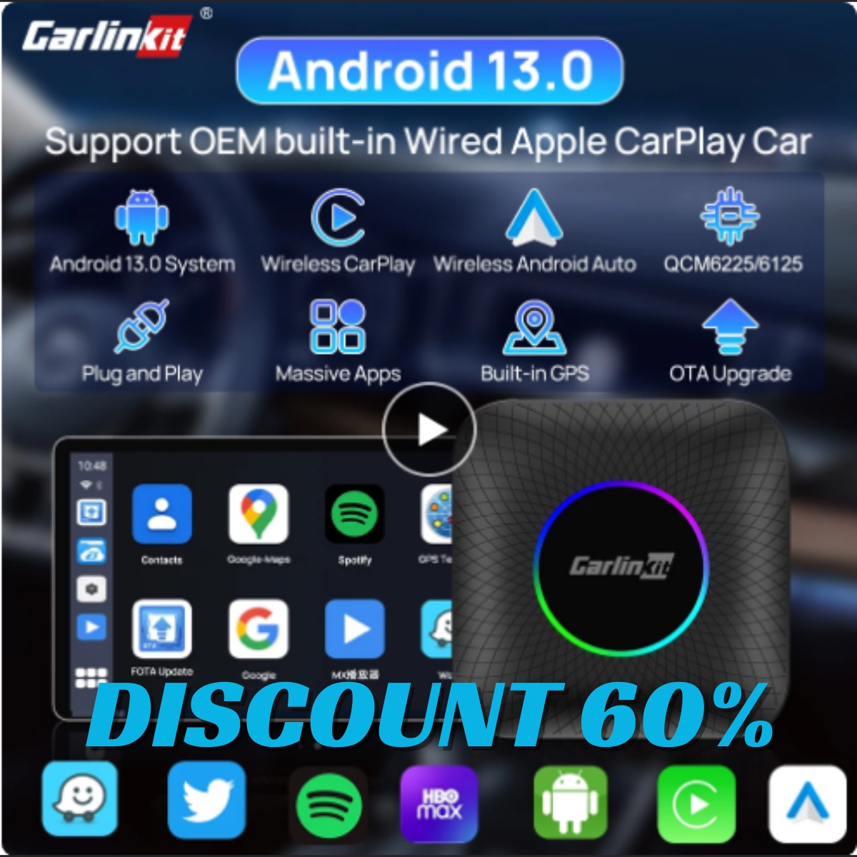 Revolutionizing In-Car Entertainment: Introducing the QCM6125 CarlinKit Smart TV Box