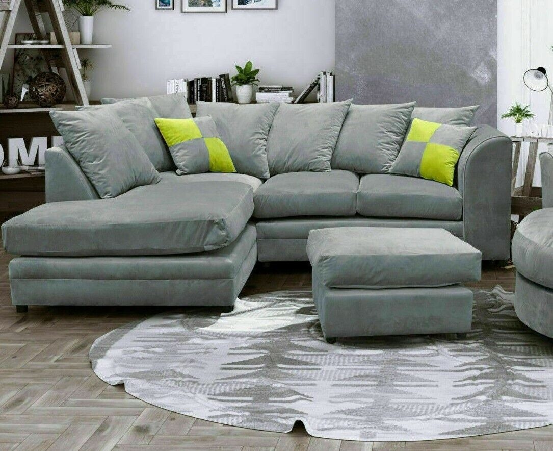 Space-Saving Ideas with a Grey Left Hand Corner Sofa