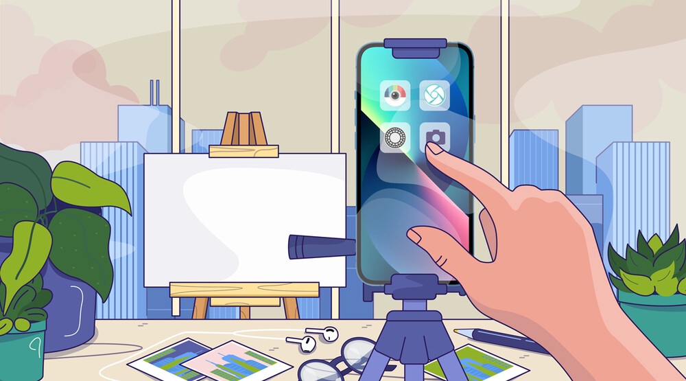 Improving photos on a smartphone