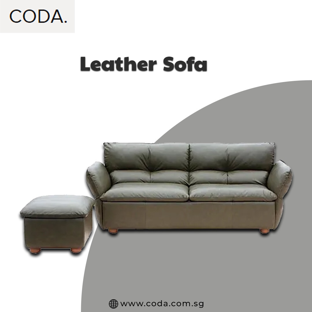 Elevate Your Living Room with the Coda Leather Sofa