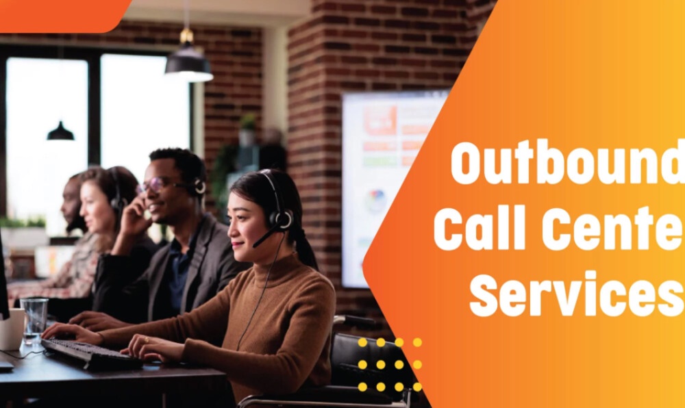 What is an outbound call center service?