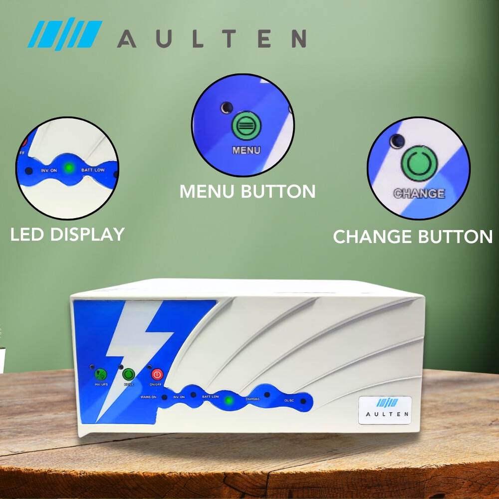 AULTEN Solar Hybrid Off-Grid Inverter For Home, Office And Shops 1100VA