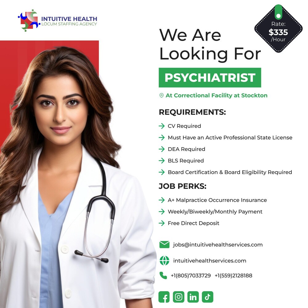 Join Our Team as a Psychiatrist at Adult Mental Health Clinic - Onsite
