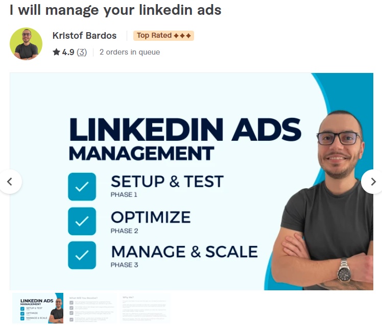 I will manage your linkedin ads