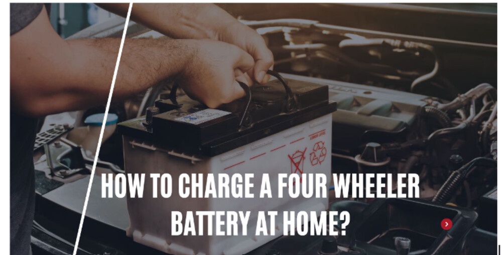 How to charge a four wheeler battery at home?