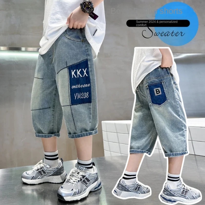 Boys Summer Thin Breathable Jeans: Stylish and Comfortable for Active Kids