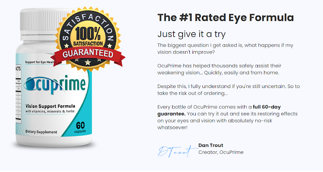 Ocuprime - The #1 Rated Eye FormulaJust give it a try - Real CustomersReal Life Changing Results