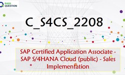 SAP S/4HANA Cloud (public) - Sales Implementation C_S4CS_2208 Real Questions