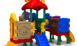 What kind of outdoor children's plastic playground is cost-effective?