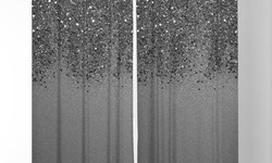 How to make Shine-Suede Blackout Window Curtain with Sequin at one side ?