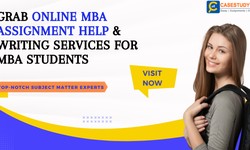 Grab Online MBA Assignment Help & Writing Services for MBA Students