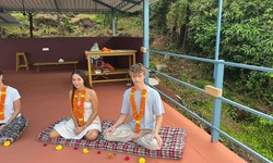 Participating in yoga teacher training in India