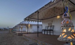 luxurious desert camp in the authentic style