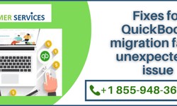 Fixes for QuickBooks migration failed unexpectedly issue
