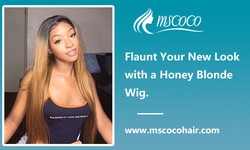 Flaunt Your New Look with a Honey Blonde Wig.