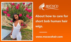 About how to care for short bob human hair wigs.