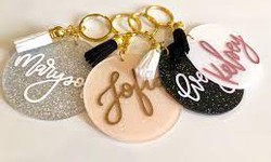 How to make acrylic keychains with glitter