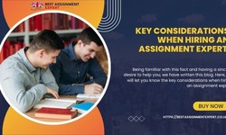 Key considerations when hiring an assignment expert