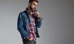 Layer a denim jacket over a plain sweatshirt for a casual yet stylish look