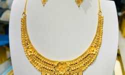 "Timeless Allure: Gold and Cubic Zirconia Necklace Set"