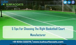 5 Tips For Choosing The Right Basketball Court Manufacturer