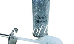 Introducing the Glamorous Crushed Diamond Toilet Brush Set Elevate Your Bathroom Experience