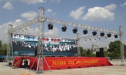 Stage lighting and trussing system project for the wedding events