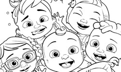 Dive into Delight: Cocomelon Coloring Pages for Creative Minds!