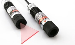 How does a DC power 635nm red line laser module work in the lasting use?