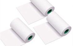 What is the maximum temperature that self-adhesive thermal paper can withstand?