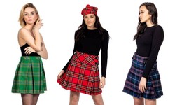 Step into Style: Scottish Stillwater Kilts' Trendsetting Plaid Mini Skirts and Tartans!