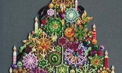 Unleash your creativity and explore the artwork this time with a Christmas bead embroidery kit